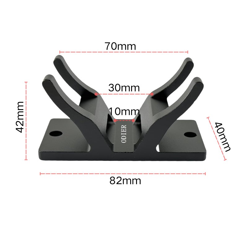 ODIER Bike Rear Wheel Holder for Roof Rack Truck Floor and Van Track Conpatible with Road Bike Mountain Bike Fold Bike Fat Tire Bike - Image 2